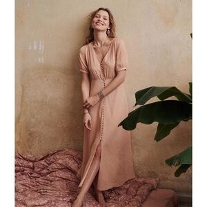 Sézane Sollie Dress (Robe Sollie) 100% Silk